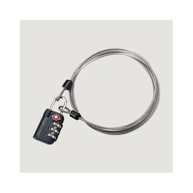 3-Dial TSA Lock & Cable