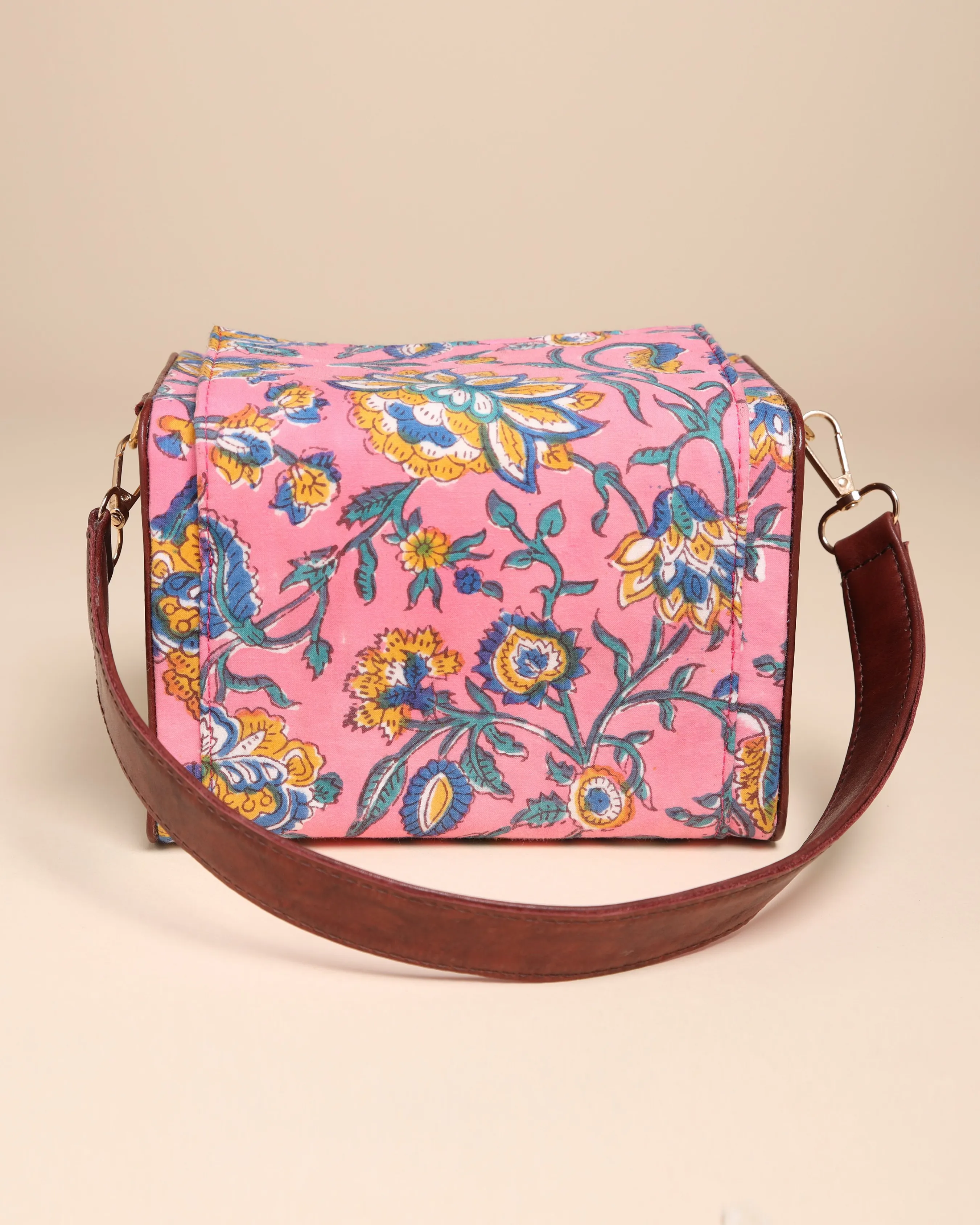 Adara Cotton Block Printed Satchel Bag