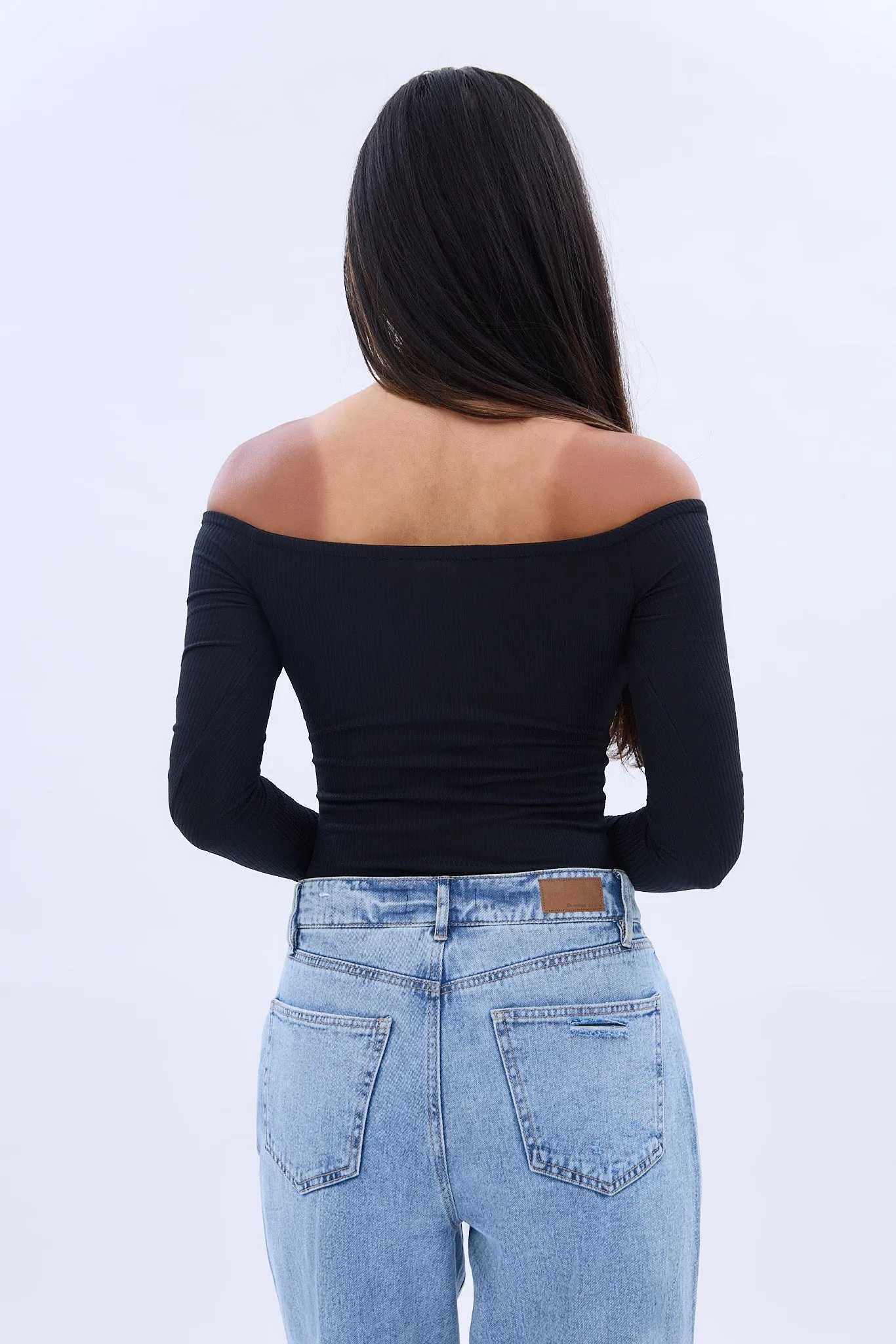 AERO Off The Shoulder Long Sleeve Bodysuit