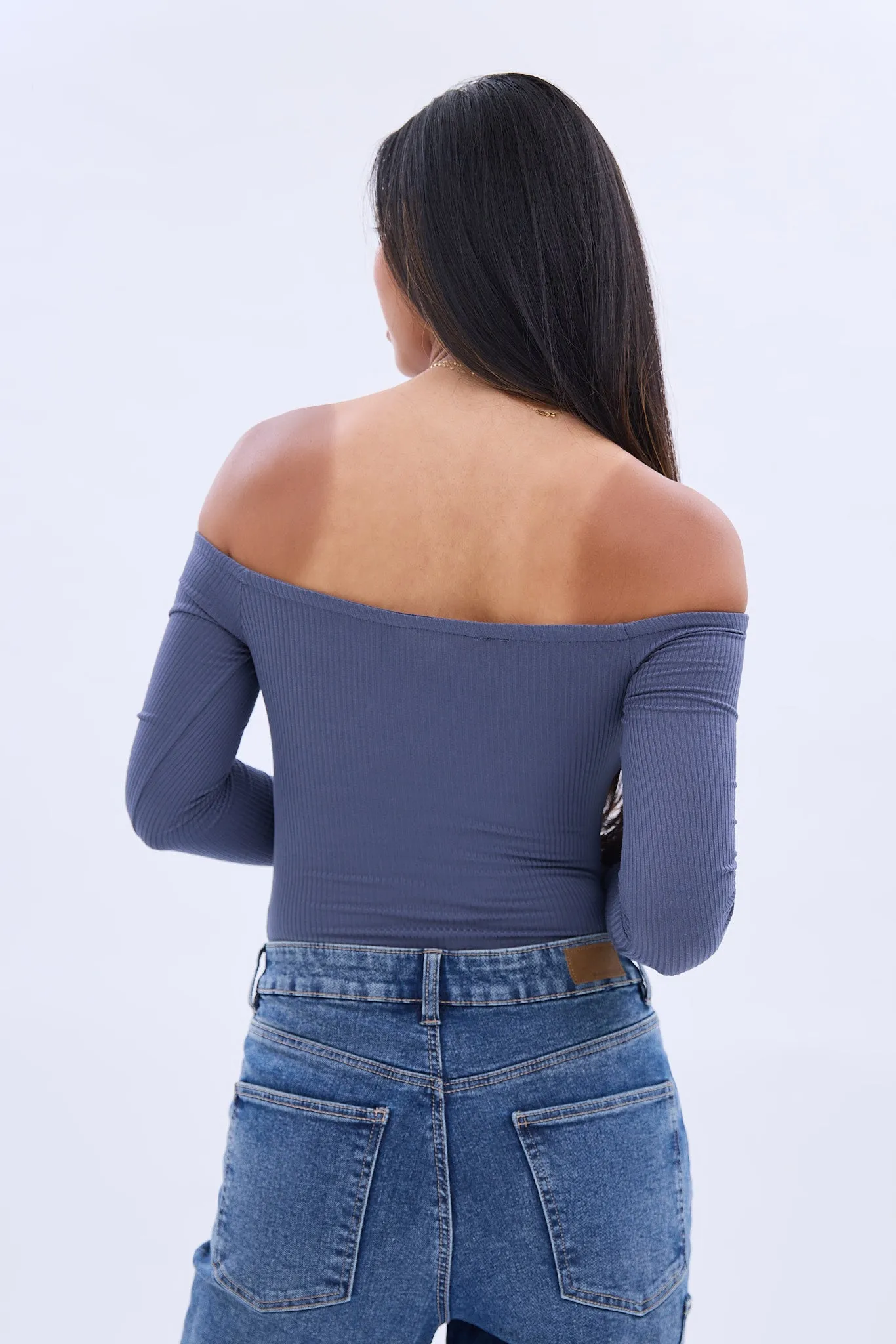 AERO Off The Shoulder Long Sleeve Bodysuit