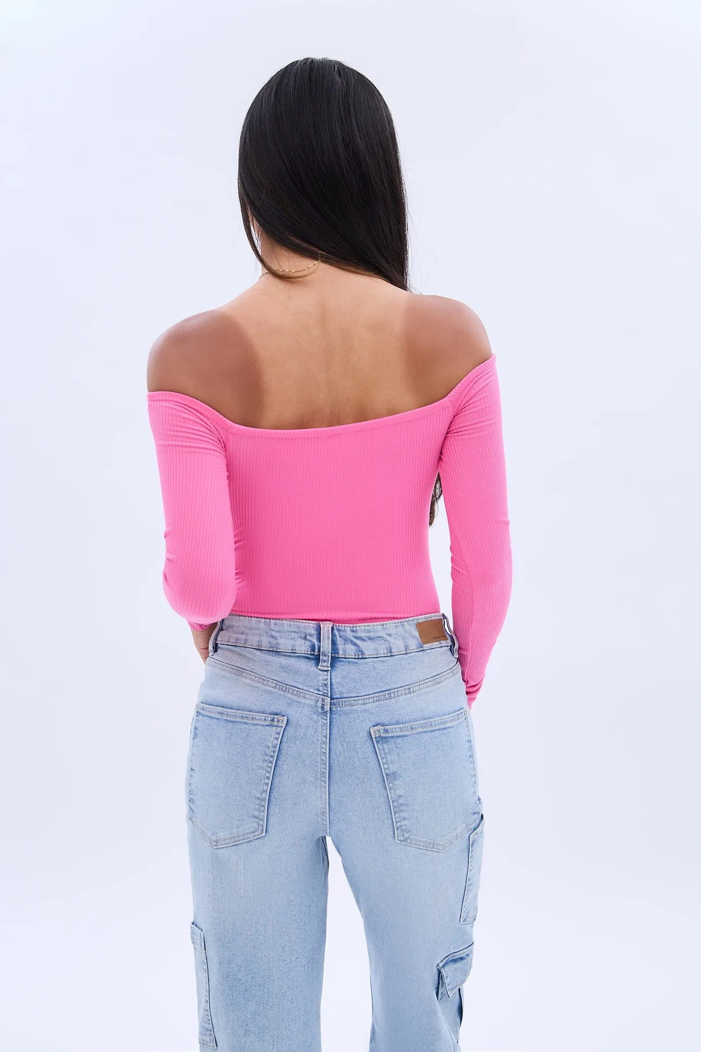 AERO Off The Shoulder Long Sleeve Bodysuit