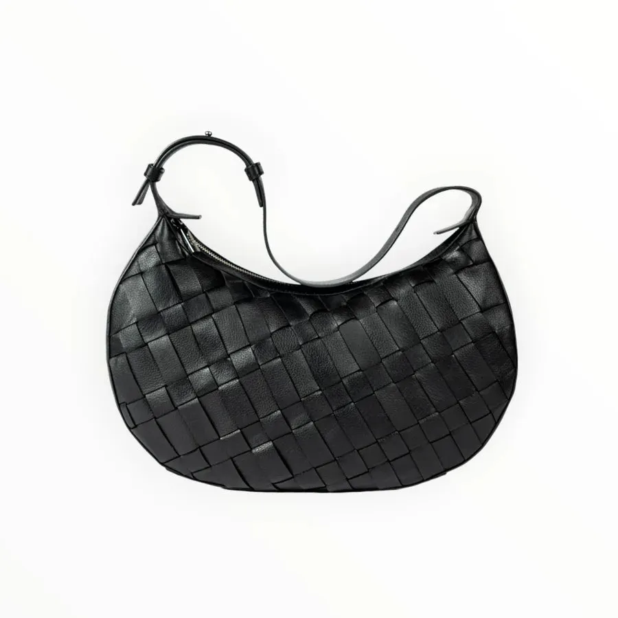 ALEO SIENNA LEATHER BAG BLACK