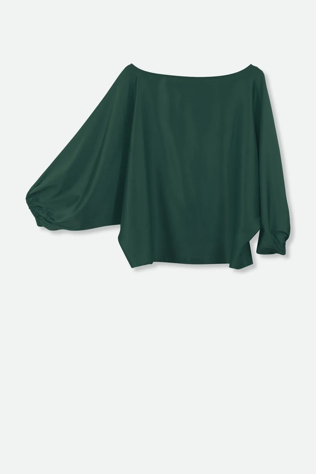 ANDIE ONE-SIZE BOATNECK TOP IN SILK CHARMEUSE