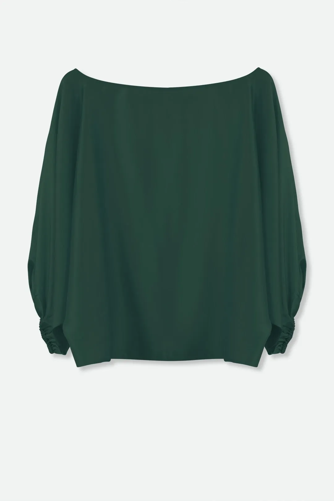 ANDIE ONE-SIZE BOATNECK TOP IN SILK CHARMEUSE