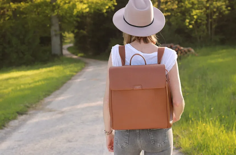 Baby Bag - Storksak St James Leather Tan