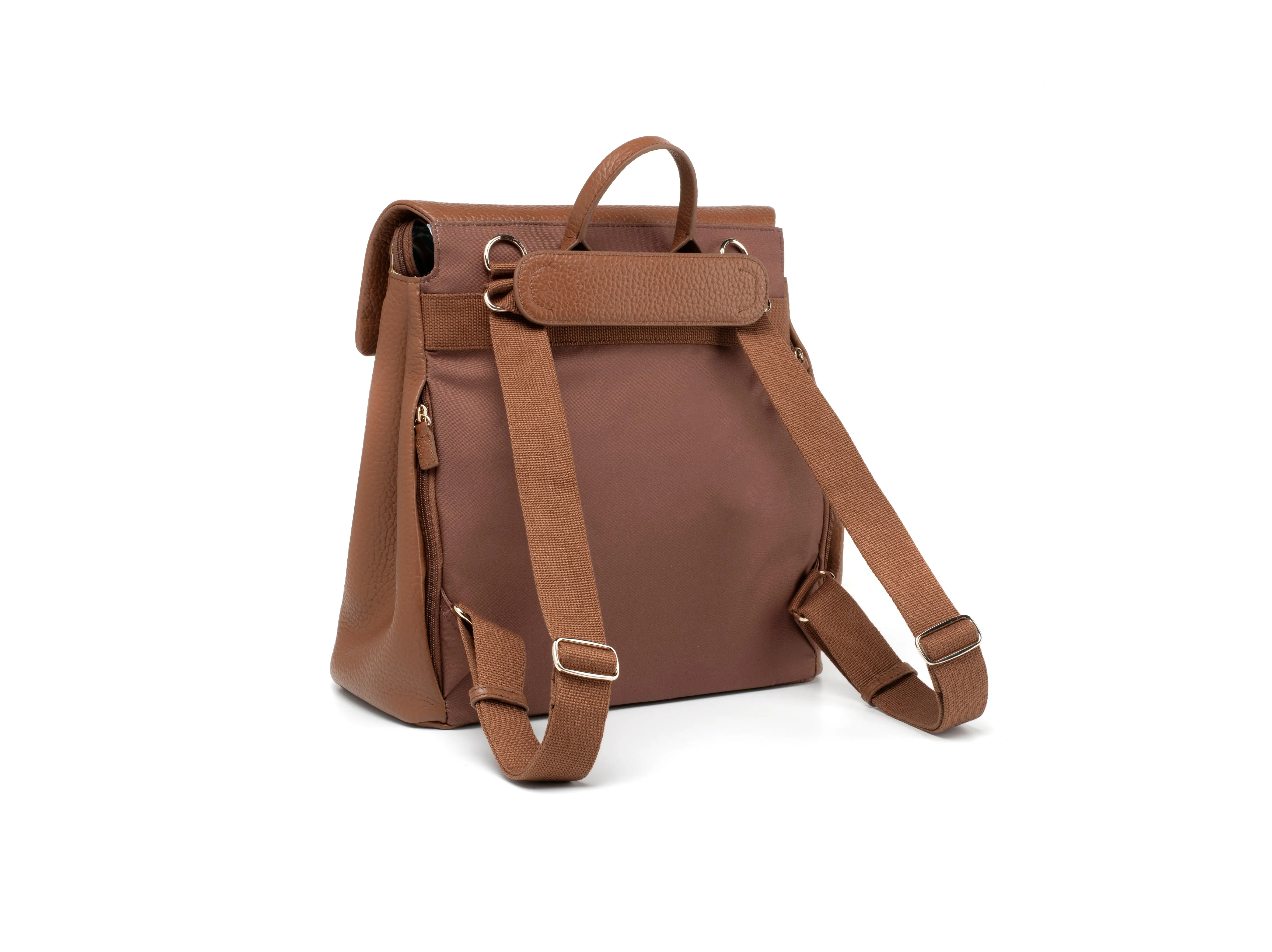 Baby Bag - Storksak St James Leather Tan