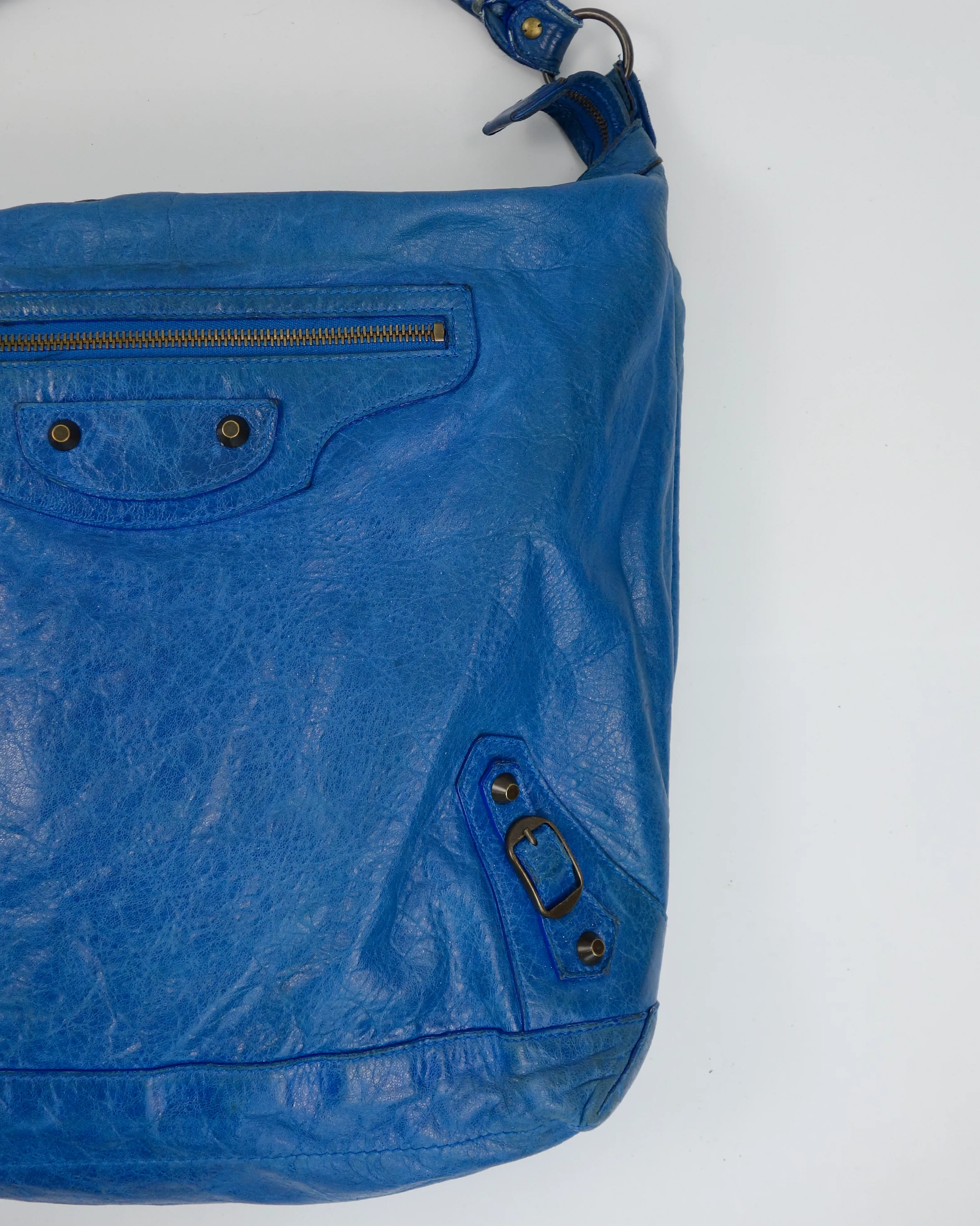 Balenciaga Day Blue Leather Bag 2010