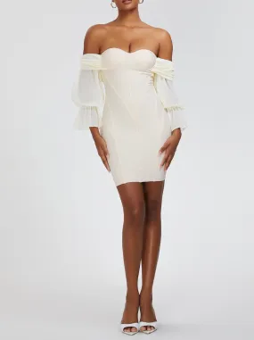 BASILE Off Shoulder Bandage Dress