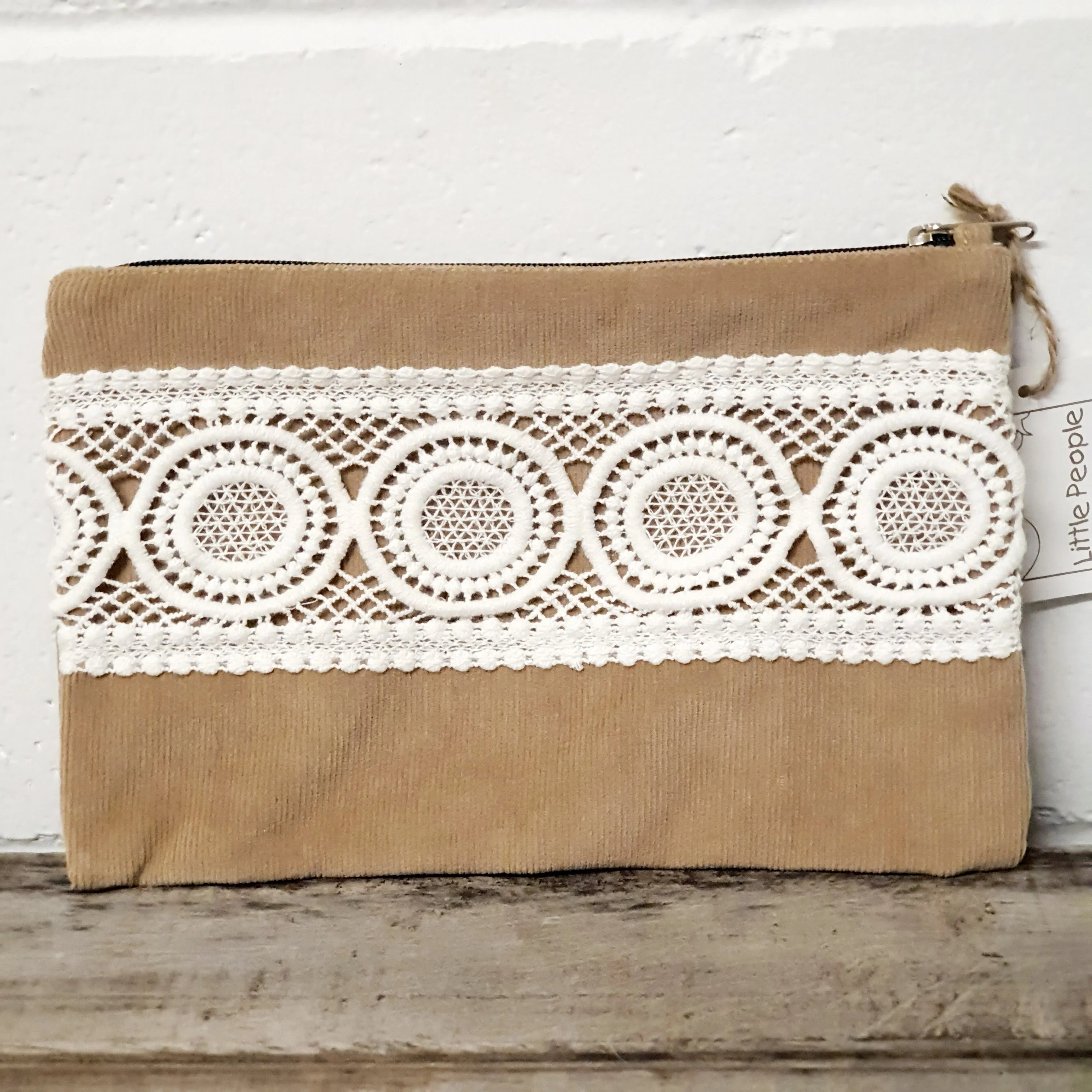 Boho Lace Bag - Tan