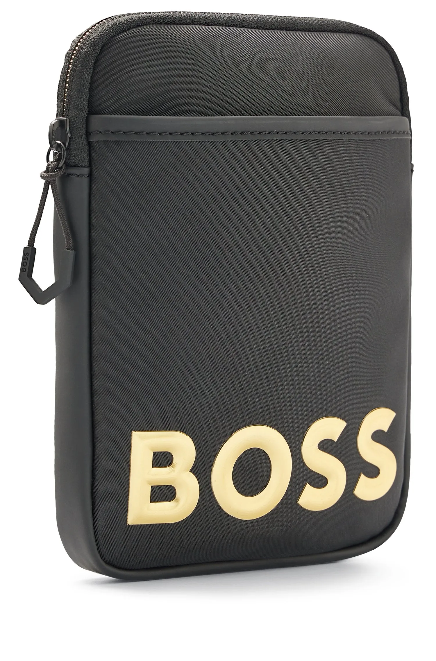 Boss Holiday Crossbody In Black Gold