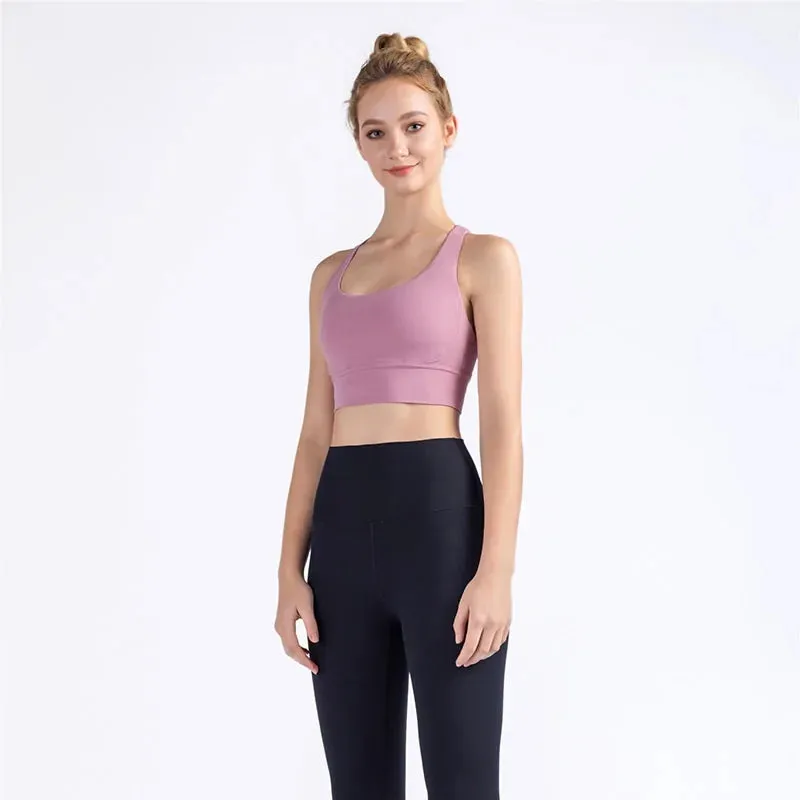 Breathable Fabric Nylon Yoga Tops