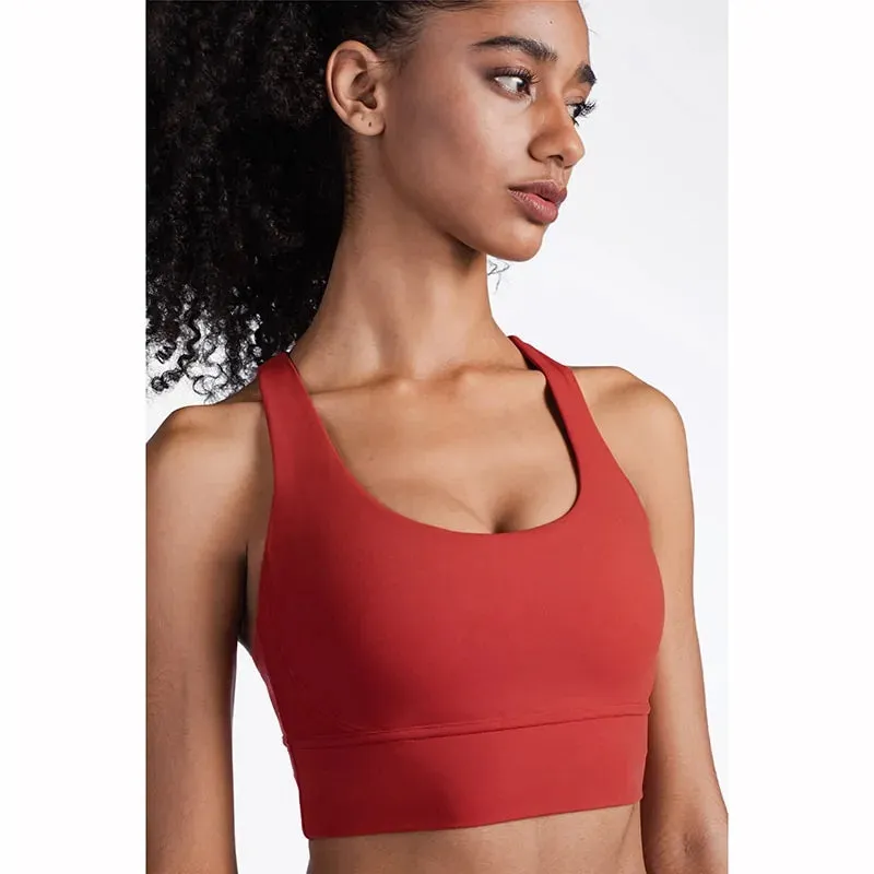 Breathable Fabric Nylon Yoga Tops