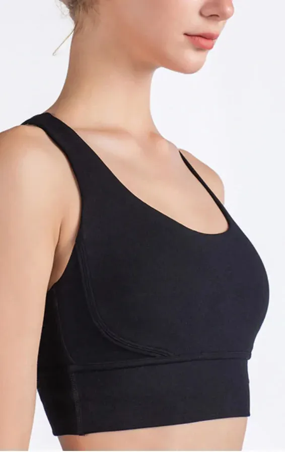 Breathable Fabric Nylon Yoga Tops