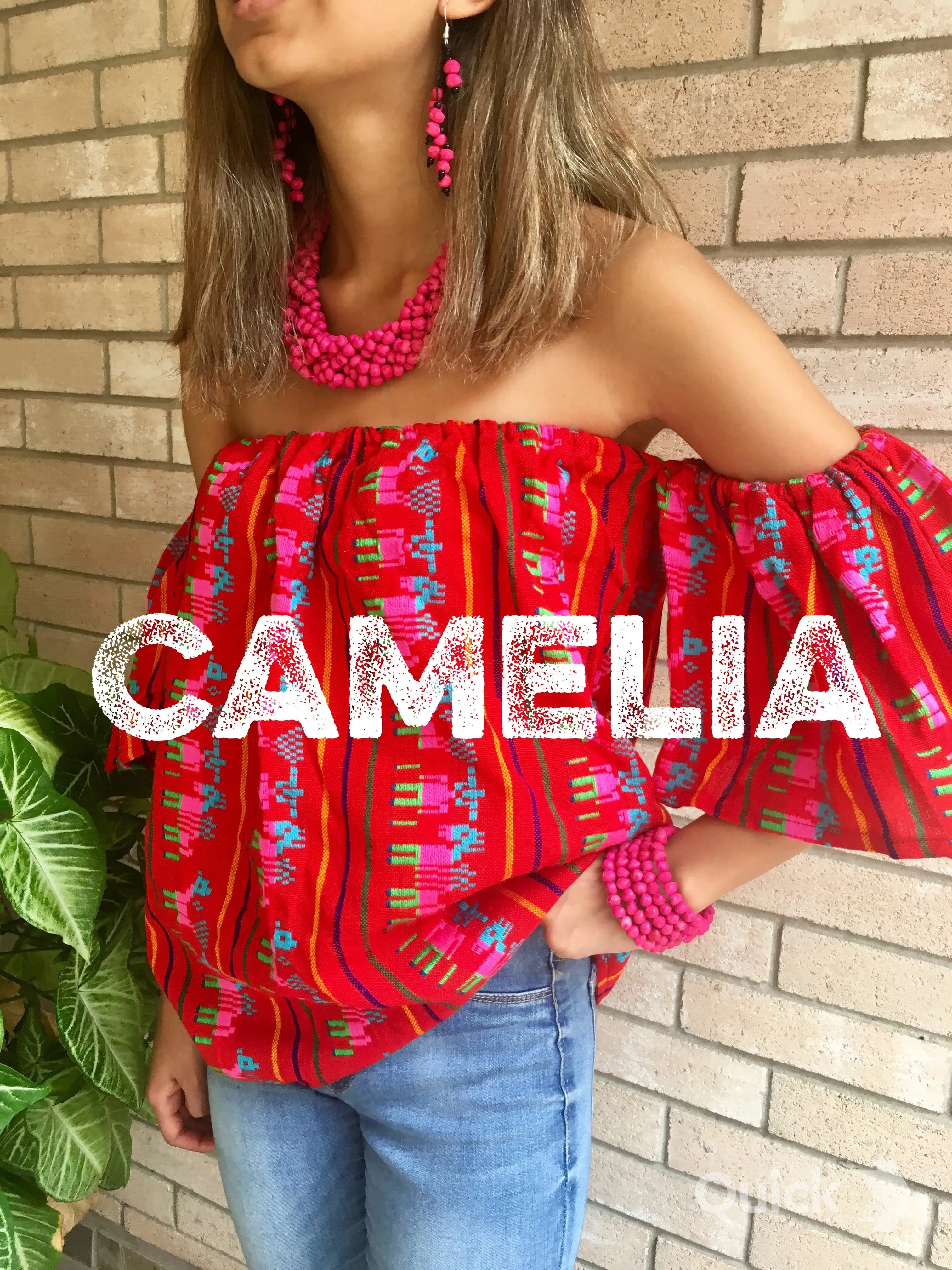 Cambaya Dropped Shoulder Mexican Blouse