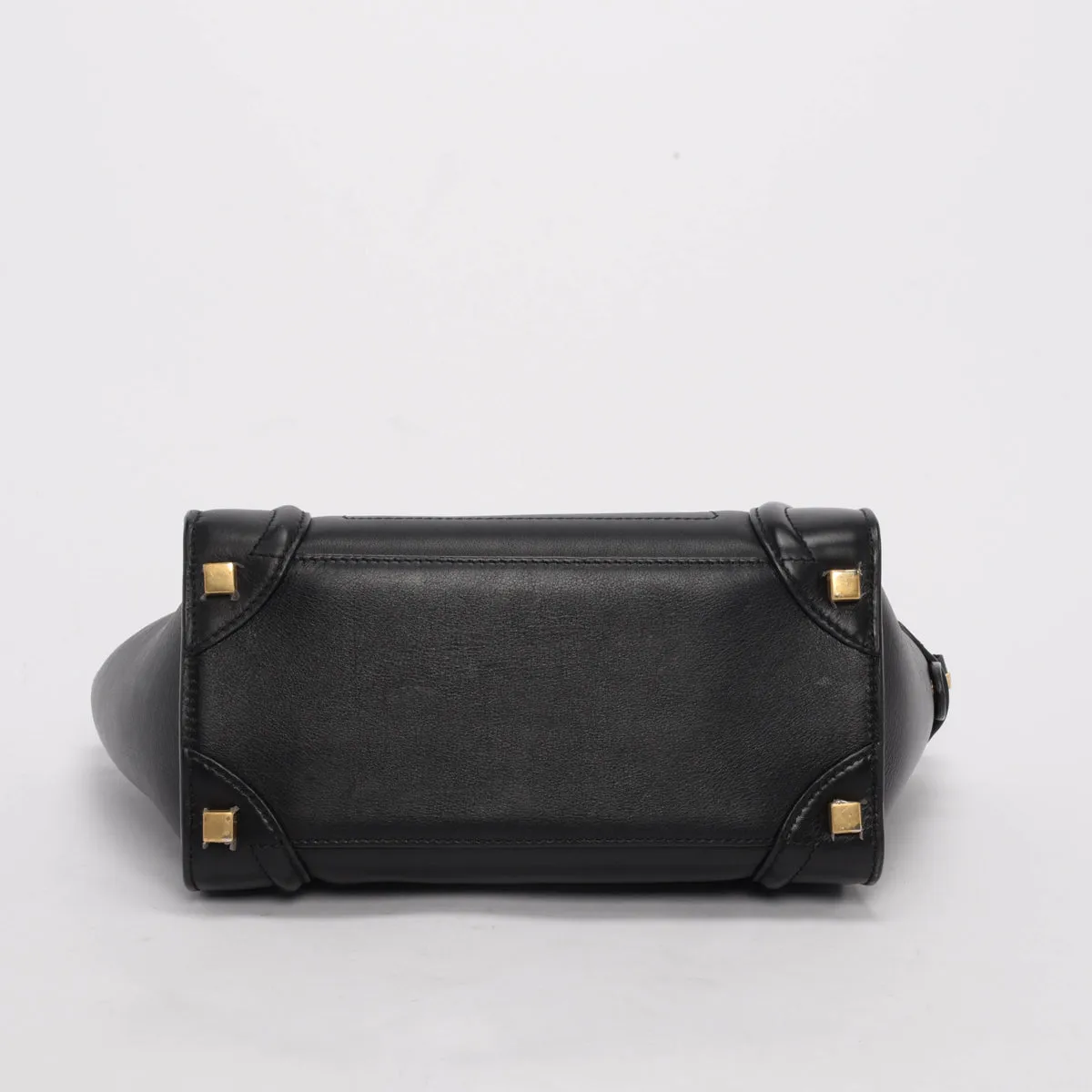 Celine Black Calfskin Micro Luggage Tote