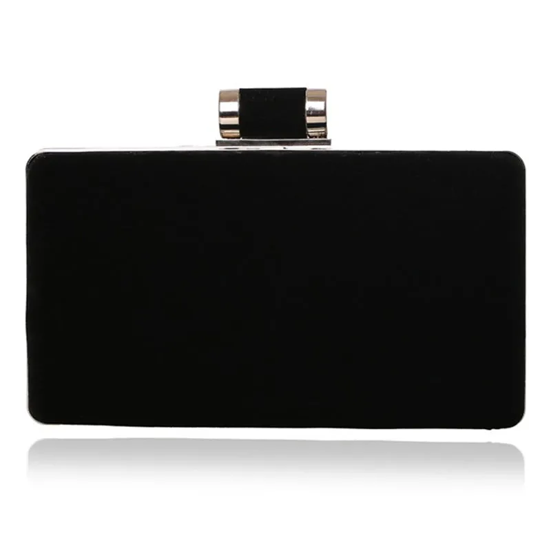 Chain Shoulder Women Evening Bags Velvet  Small Clutch Fashion Bags