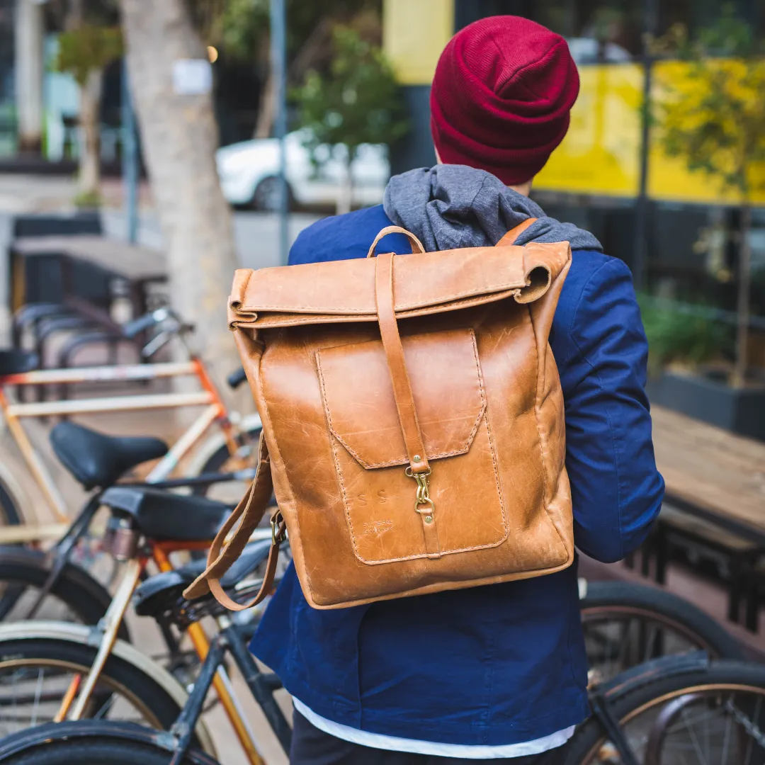 Classic Leather Noah Backpack Tan Edition