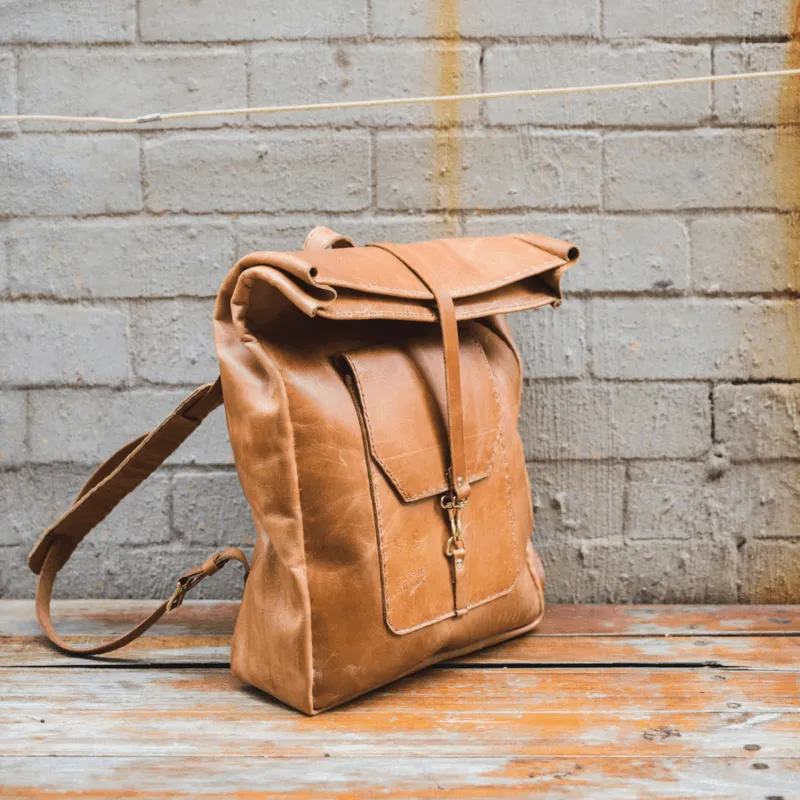 Classic Leather Noah Backpack Tan Edition