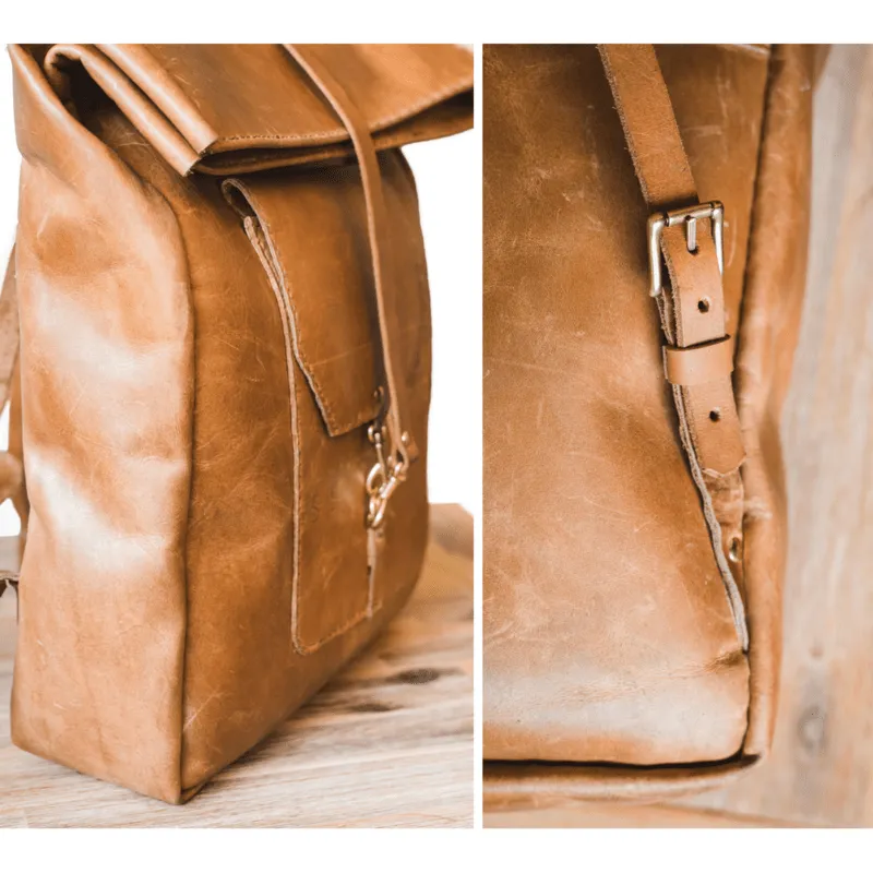 Classic Leather Noah Backpack Tan Edition