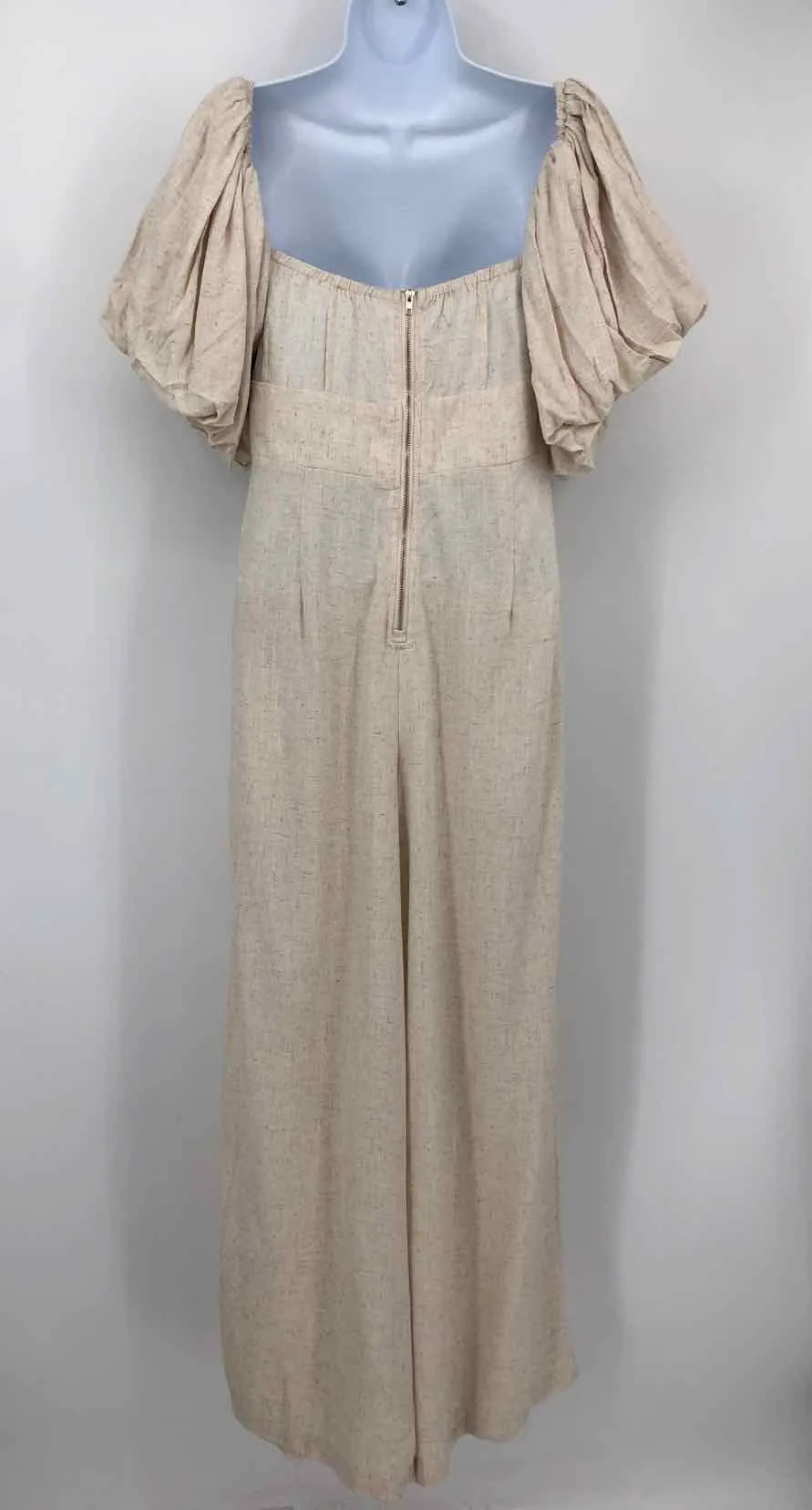 COMMENSE Beige Off shoulder Pants Size SMALL (S) Jumpsuit