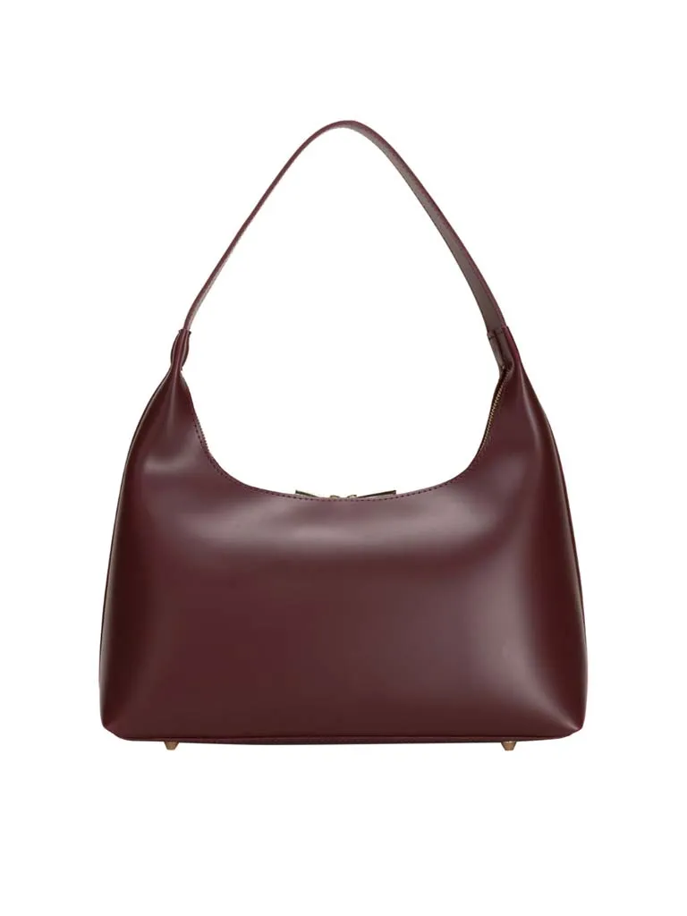 Every Other Trapeze Shoulder Bag - Burgundy