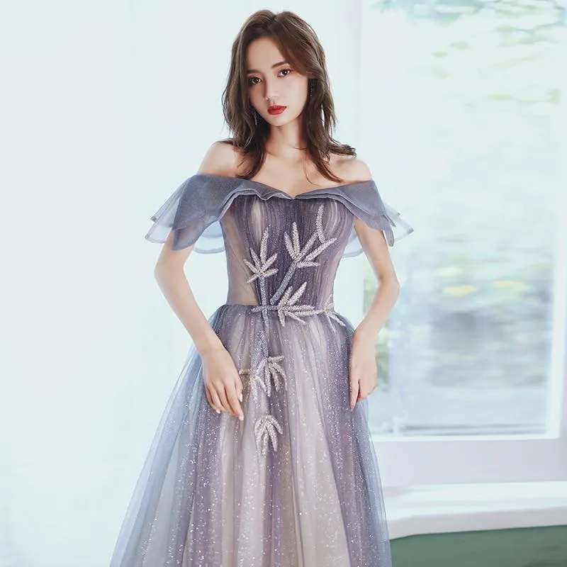 Fashionable Off Shoulder Prom Dress