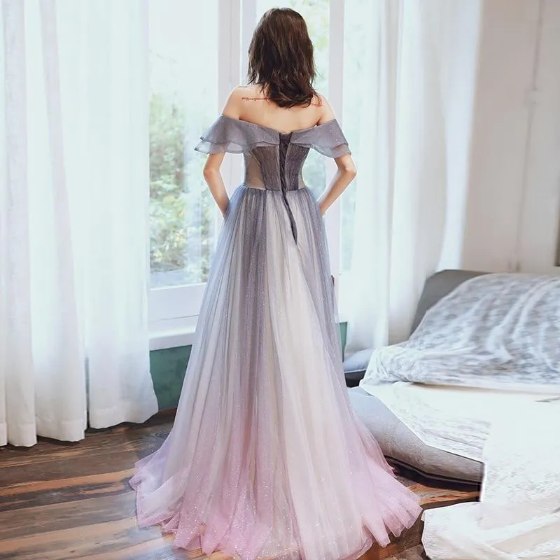 Fashionable Off Shoulder Prom Dress