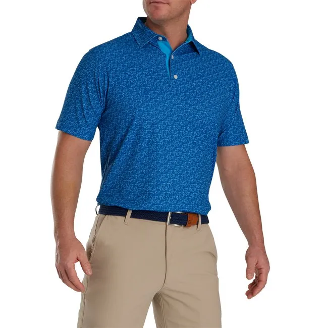 FootJoy Golf Course Doodle Stretch Pique Self Collar