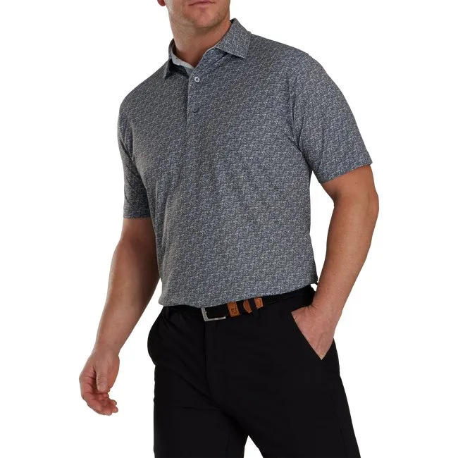 FootJoy Golf Course Doodle Stretch Pique Self Collar