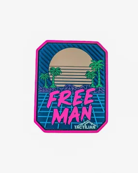 Free Man Retro Miami PVC Patch