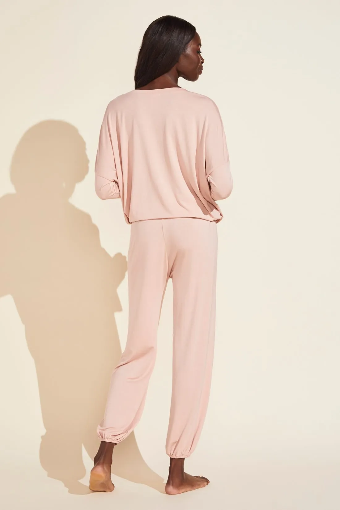 Gisele Slouchy PJ Set | Misty Rose/Ivory