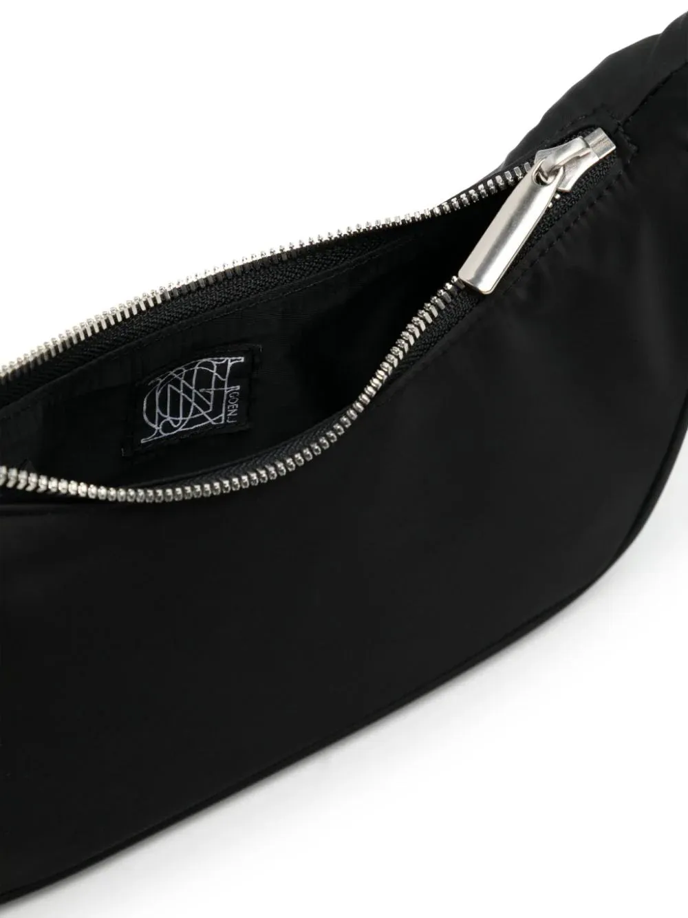 GOEN.J Recycled nylon knot strap shoulder bag - Black