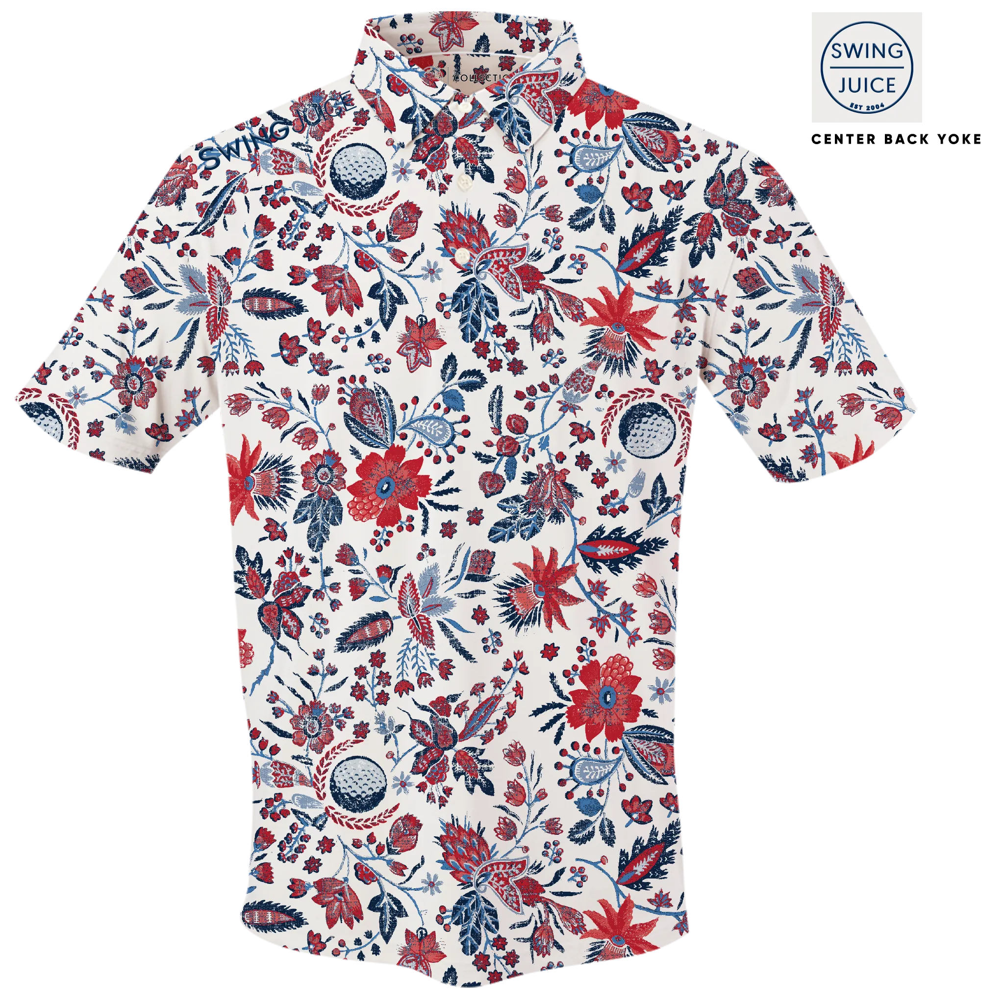 Golf Americana Floral Men's Polo