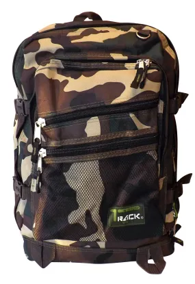 Green Camouflage Back to School Outdoors Hiking Smart Backpack