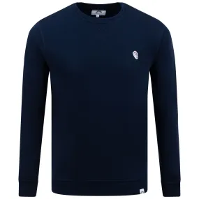 Grey Golf Bag Badge Sweatshirt Navy - AW23