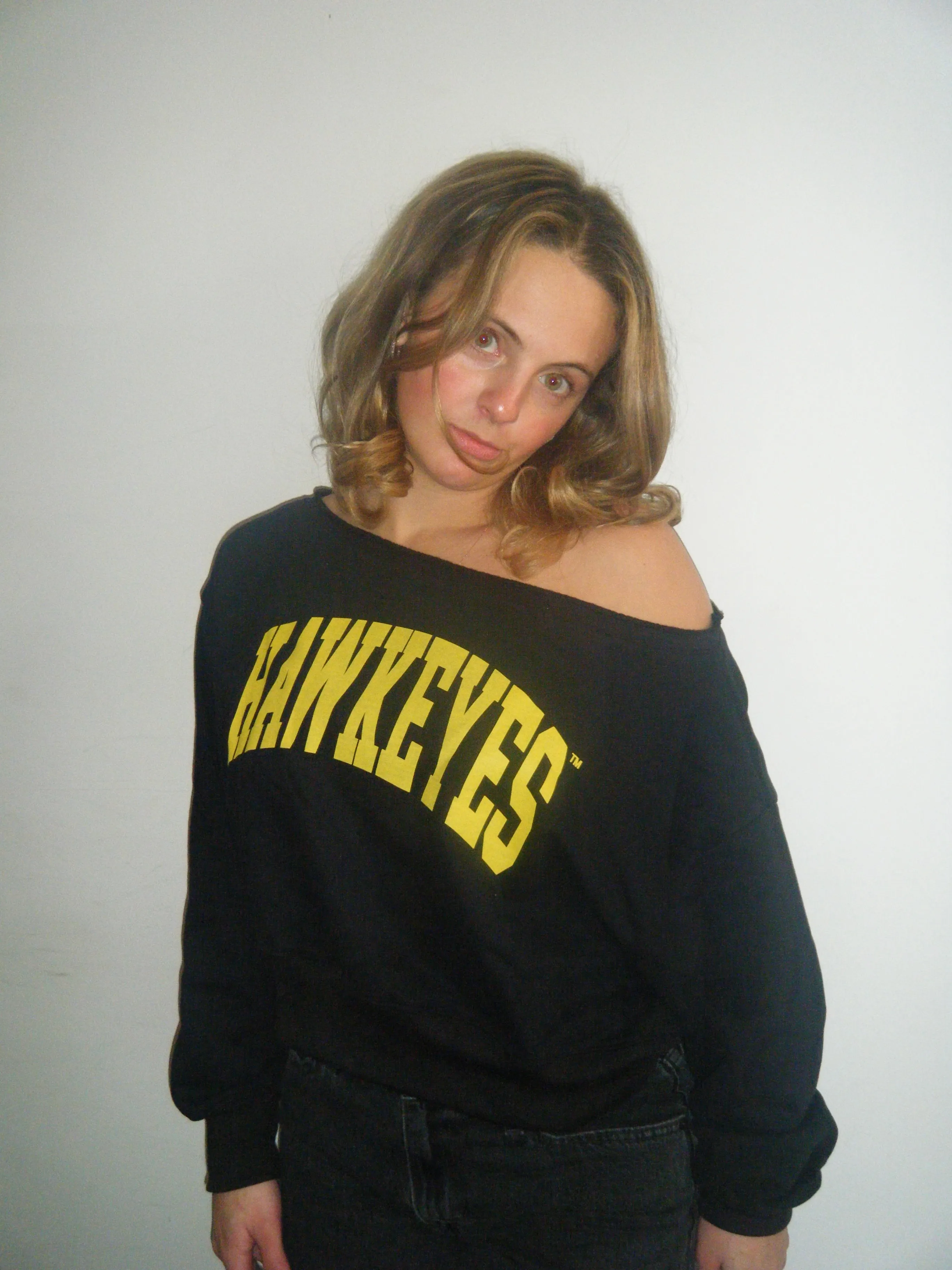 Hawkeyes Off Shoulder Crew