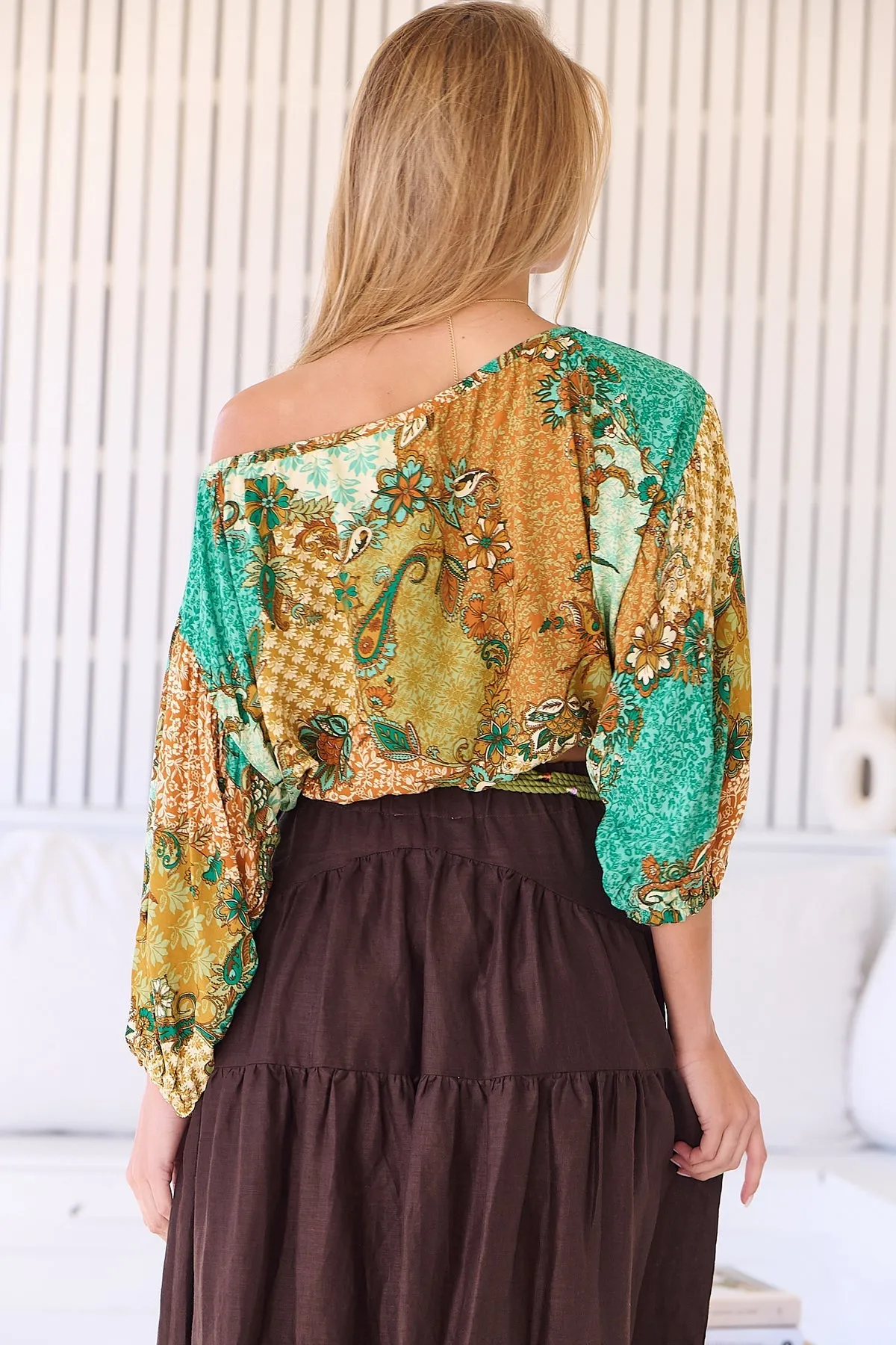 Jaase Arabella Top Blouse with Long Sleeve Off Shoulder - Wanderlust Collection