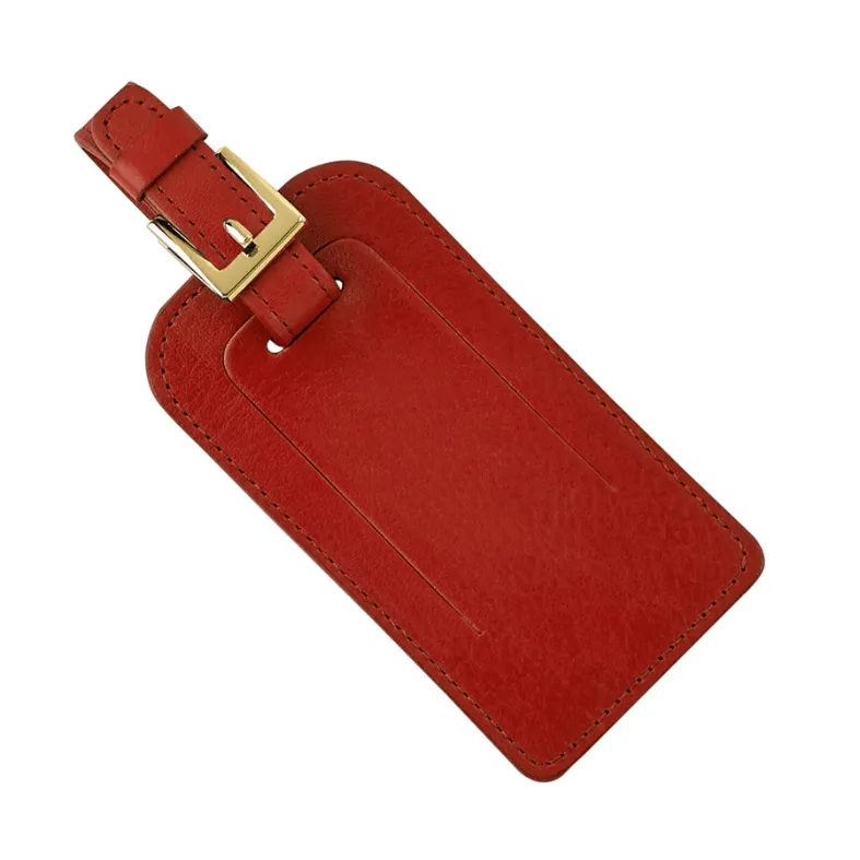 Leather Luggage tags - Traditional, Goatskin and Crocodile