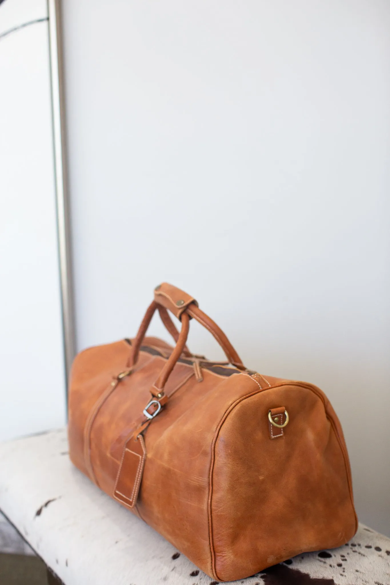 Leather Weekender Duffle