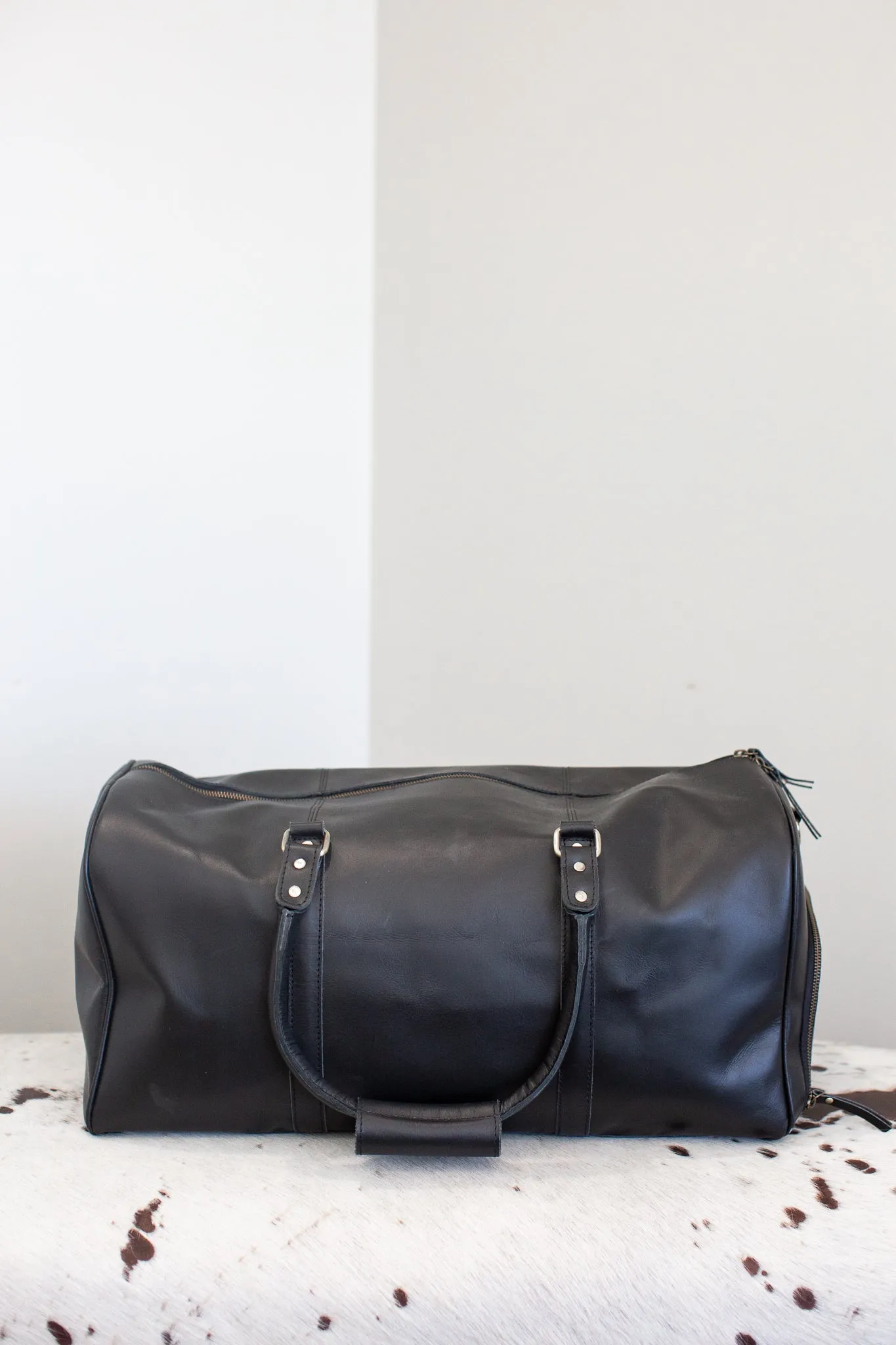 Leather Weekender Duffle