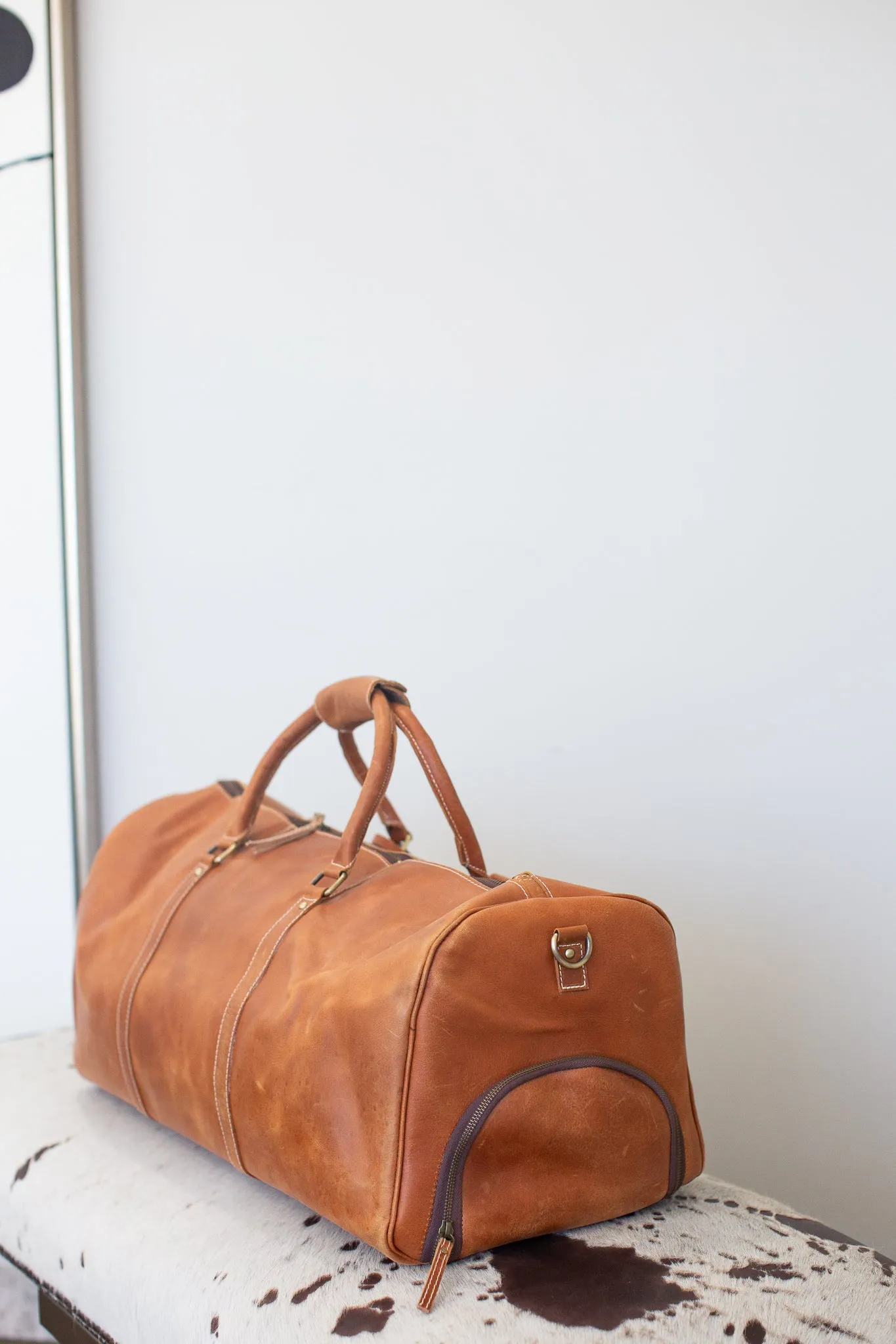 Leather Weekender Duffle