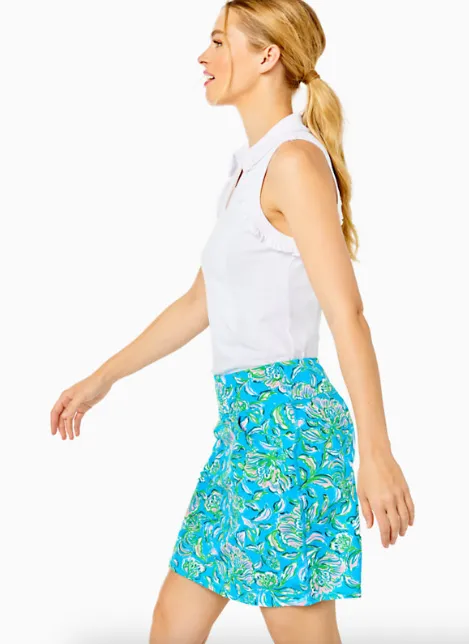 Lilly Pulitzer UPF 50  Luxletic Maryana Skort - Cumulus Blue Chick Magnet