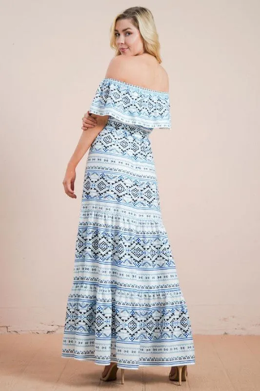 Madison Off Shoulder Maxi Dress