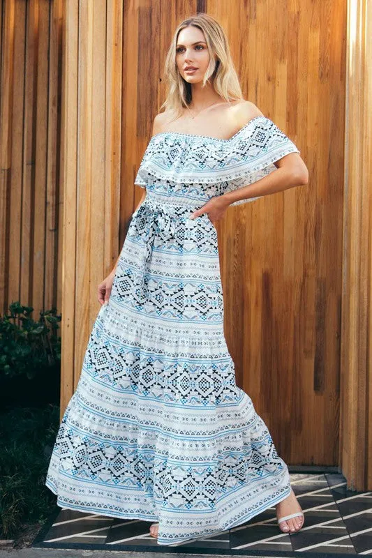 Madison Off Shoulder Maxi Dress