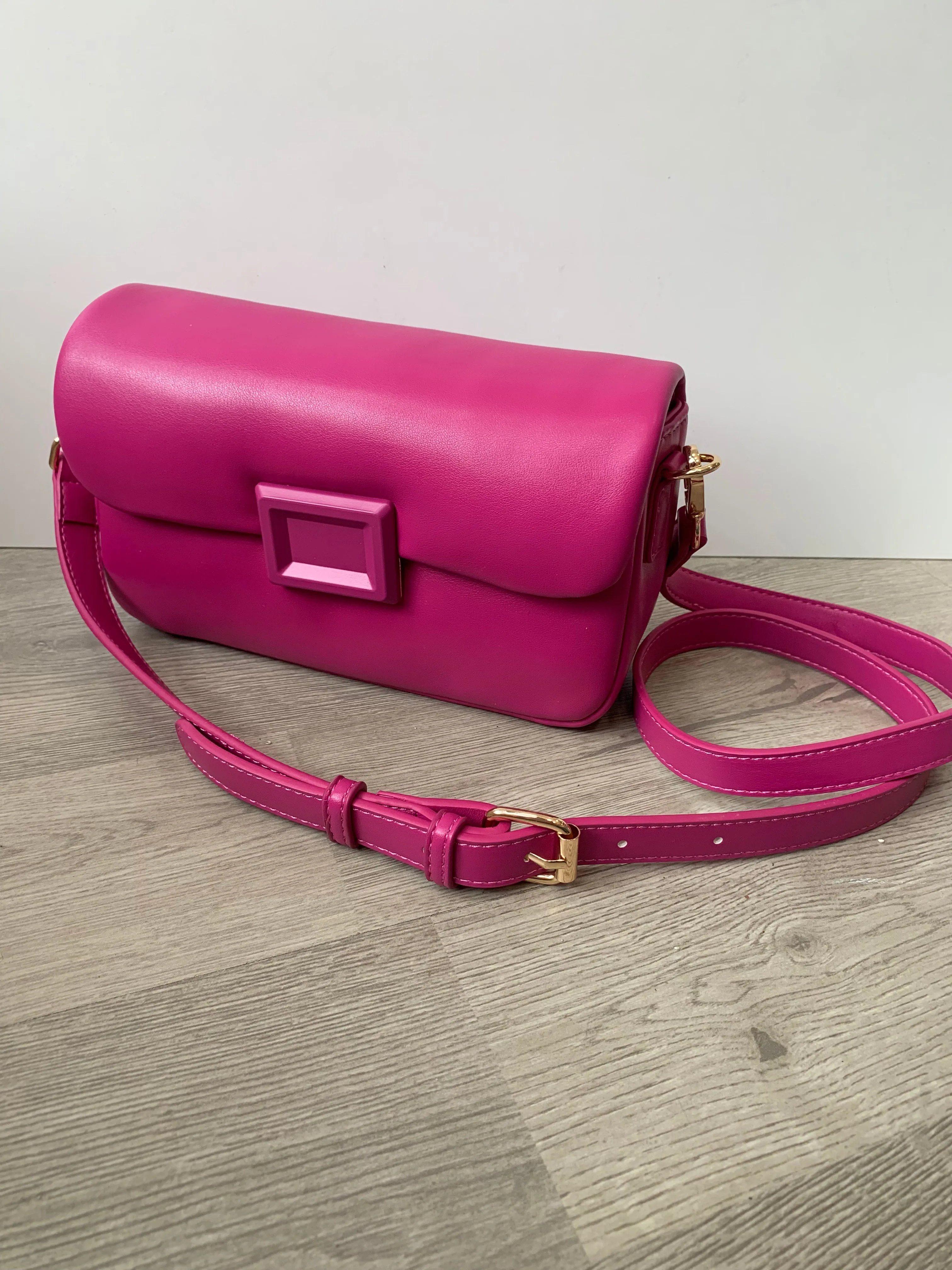 Magenta Square Pillow Bag