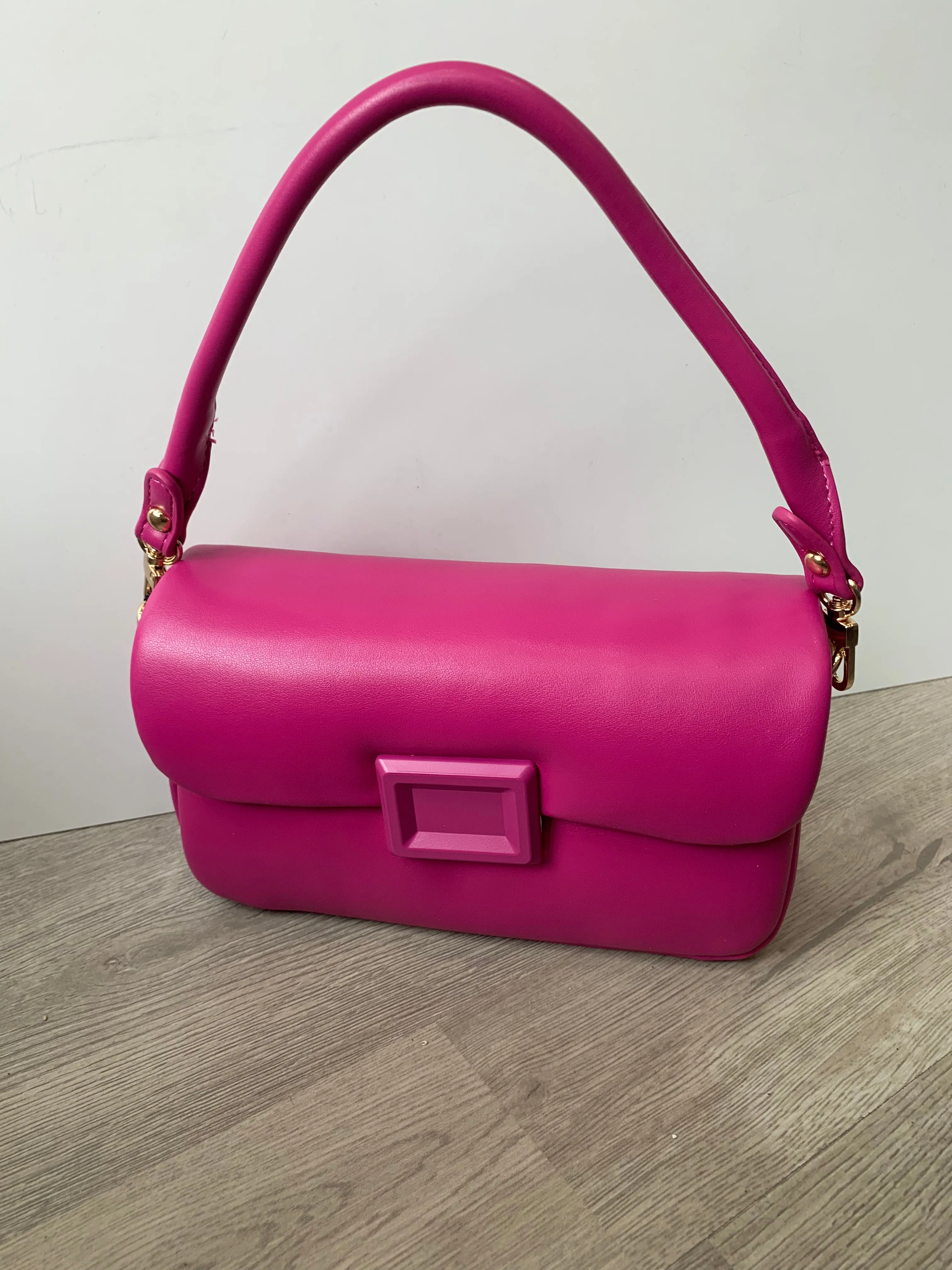 Magenta Square Pillow Bag