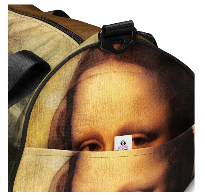 Mona Lisa Gym Sports Bag Weekender Luggage Artist Duffel Bag