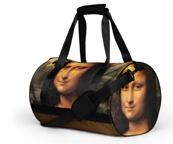 Mona Lisa Gym Sports Bag Weekender Luggage Artist Duffel Bag