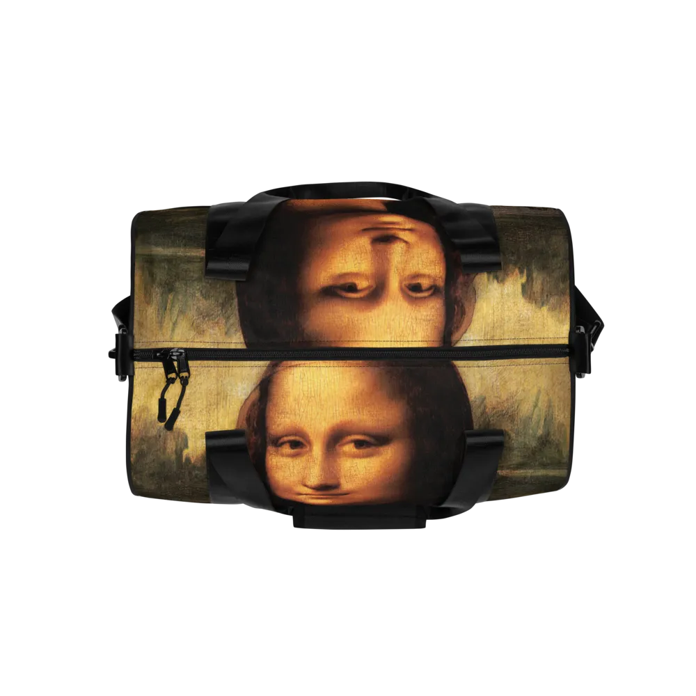 Mona Lisa Gym Sports Bag Weekender Luggage Artist Duffel Bag