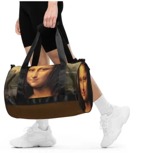 Mona Lisa Gym Sports Bag Weekender Luggage Artist Duffel Bag